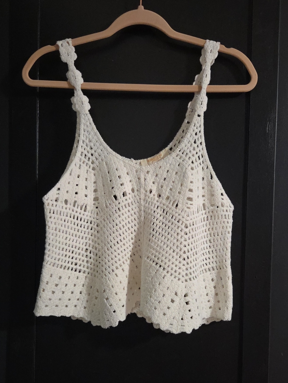 Cropped Crochet Tank